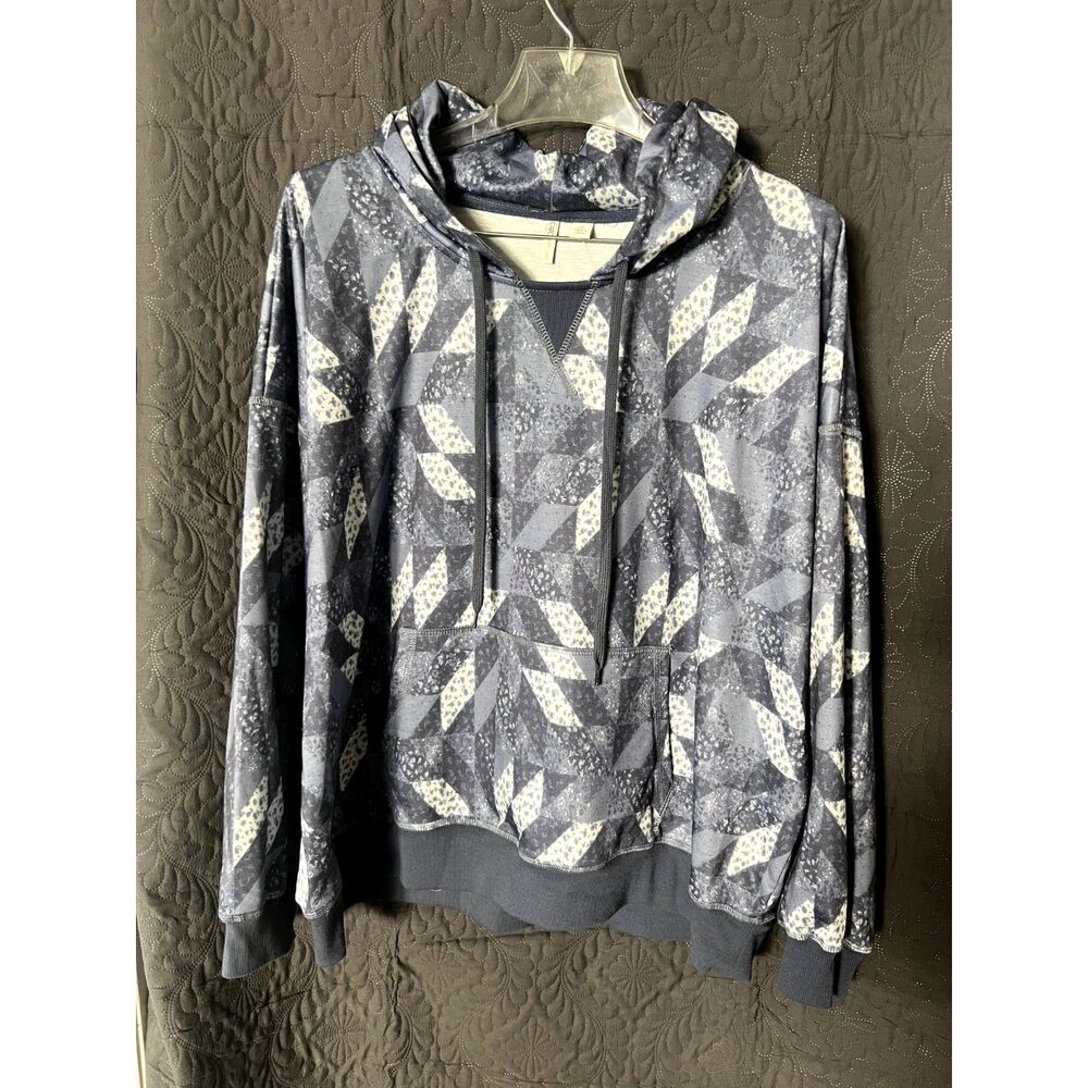 Cato Plus Size Snow flake Oversized Comfort Hoodie SZ XL:NWT Lounge Fall Winter